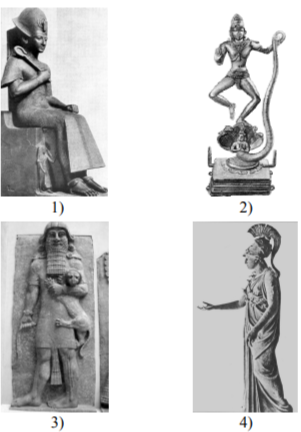 Каждая из иллюстраций, приведённых ниже, относится к одной из указанных в перечне тем. Установите соответствие между темами и иллюстрациями: к каждой теме подберите относящуюся к ней иллюстрацию. Запишите в таблицу выбранные цифры под соответствующими буквами.