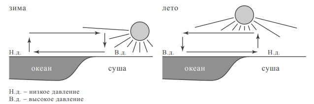 Определите, развитие какого природного процесса отображено на схеме.