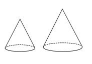 Даны два конуса. Радиус основания и образующая первого конуса равны соответственно 2 и 4, а второго — 6 и 8. Во сколько раз площадь боковой поверхности второго конуса больше площади боковой поверхности первого?