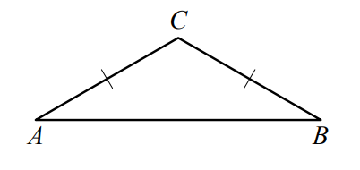 В треугольнике ABC угол A равен 17°, стороны AC и BC равны. Найдите угол C. Ответ дайте в градусах.
